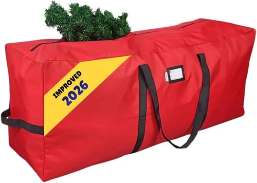 Bolsa de almacenamiento para árbol de Navidad que se adapta hasta a 2 a 2.4 m Árbol navideño desmontado de 50 x 15 x 20 pulgadas, contenedor, caja