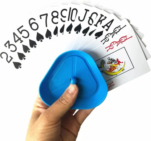 Miniatura 3 de Yuanhe Soporte para Juegos de Cartas - Paquete de 4 Bandejas de Cartas para Manos Pequeñas para Niños, Personas Mayores, Soportes de Cartas Manos