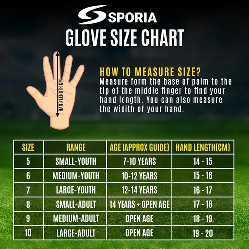 Miniatura 6 de Sporia Guantes de portero para adultos y jóvenes, guantes de portero de fútbol transpirables con protector de 5 dedos y fuerte soporte de muñeca Azul