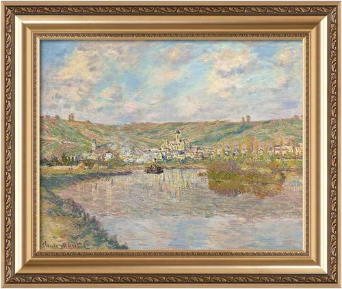 Miniatura 121 de IPIC - Reproducción artística de los lirios de agua de Claude Monet 1906, impresiones giclée coinciden con el marco dorado clásico, arte de pared