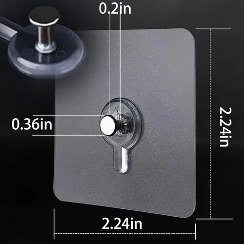 Miniatura 3 de Ganchos de pared sin clavos, 30 ganchos adhesivos de pared para colgar con impermeable y resistente al aceite, carga máxima de 4 libras