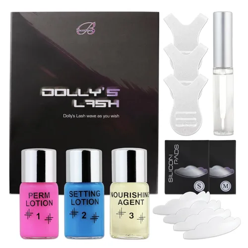 Beauticom Dolly's Lash Lift Lash Wave Lotion Kit de permanente de calidad premium, rizado, permanente, levantamiento, etc. (almohadillas pequeñas y