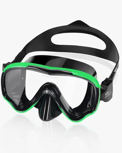Miniatura 13 de EverSport Gafas de natación para adultos con cubierta para la nariz, máscara de buceo transparente antivaho amplia visión sin borrosidad