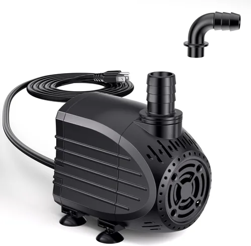 Miniatura 11 de NFESOLAR Bomba Sumergible, Bomba de Agua Sumergible Ultra Silenciosa de 400GPH con Protección contra Quemado en Seco Elevación Alta de 8 pies