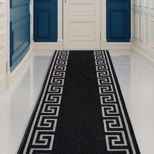 Miniatura 8 de CreativeDeco Alfombra de pasillo hecha a medida de pelo bajo con respaldo de goma para cocina, vestíbulo, pasillo, entrada, elige tu longitud