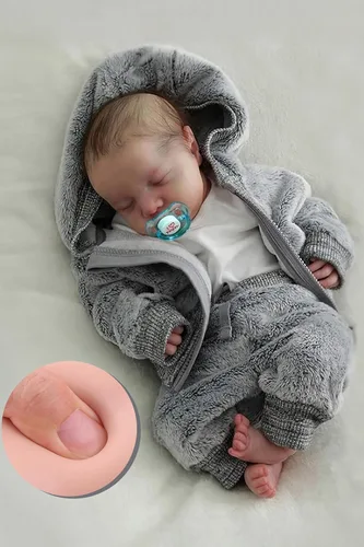 BABESIDE Muñecas realistas de bebé Reborn para niños, 17 pulgadas, sensación de bebé real, muñeca de bebé recién nacido, muñeca de cuerpo completo