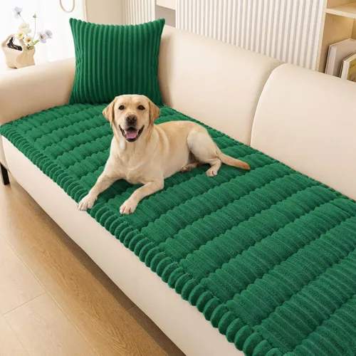 Miniatura 16 de Smiry Funda de Sofá para Perros Lavable, Fundas de Sofá para Mascotas Antideslizantes y Peludas para Sofá de 3 Cojines Apto para Mascotas, Protector
