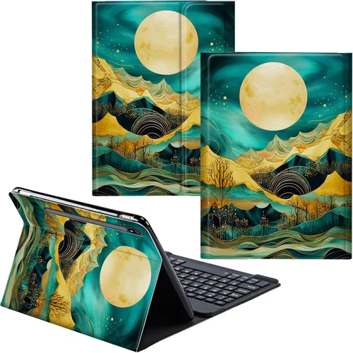 Miniatura 40 de Funda para Samsung Galaxy Tab S6 Lite 2022/2020 Teclado Inalámbrico Desmontable y Cubierta De Soporte De Cuero PU Funda Protectora Para Samsung