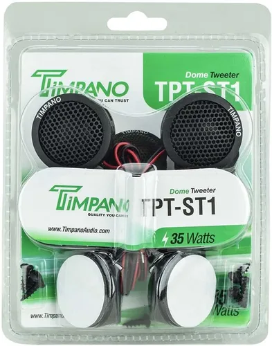 Miniatura 7 de Timpano TPT-ST1 - Tweeter de domo, juego de agudos de 1 pulgada para audio de automóvil, tweeters de montaje en ángulo o superficie, cúpula suave