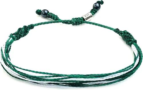 Rumi Sumaq Pulseras de Orgullo y Bandera del País con Atadura de Tirón — Pulseras Macramé Trenzadas a Mano, Nudo de Pescado y Trenzadas Ajustables