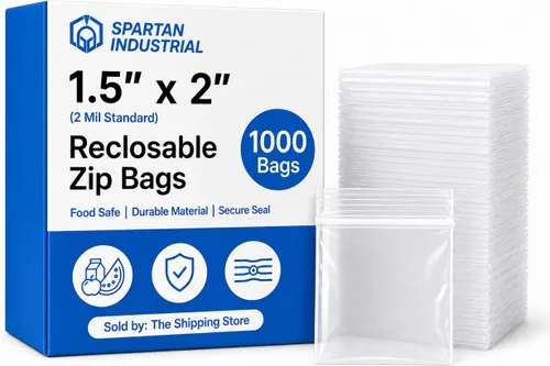 Miniatura 12 de Spartan Industrial - 2” X 4” (1000 unidades) 2 Mil Bolsas de plástico transparentes con cierre reutilizables de 2 mil con cremallera de cierre