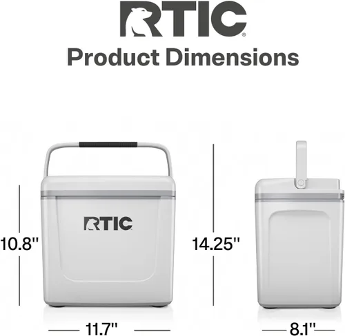 Miniatura 5 de RTIC Hielera Personal para Viaje por Carretera de 8 QT, Pequeña, Compacta, Aislada, Caja de Hielo Portátil para Comida, Bebida, Bebidas, Playa