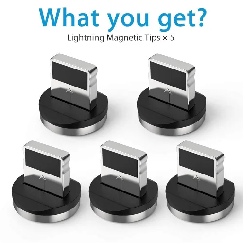 Miniatura 5 de Conector magnético Terasako (5 unidades), cabezal de puntas magnéticas compatible con i-Products