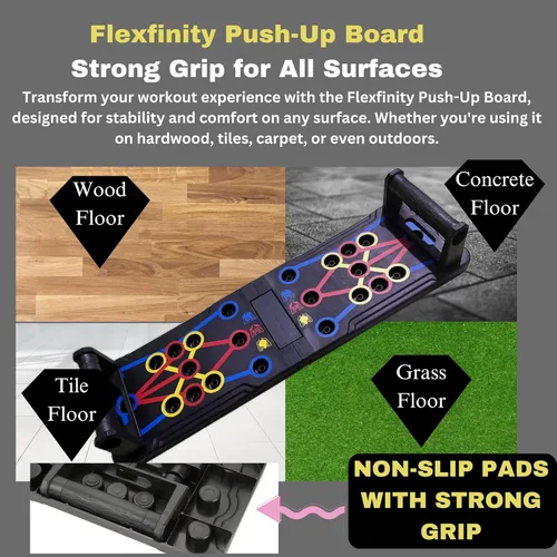 Miniatura 4 de Push Up Board, Portable 25-In-1 Push up Board for Men, Pilates Bar & Fitness Accessories with Resistance Bands & Ab Roller Wheel, Professional