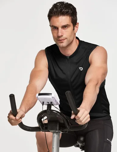 Miniatura 6 de BALEAF Men's Sleeveless Cycling Jersey Road Bike Shirt Bicycle Biking Tank Tops Full Zip Pockets SPF UPF50+