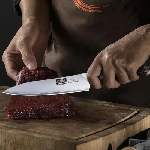 Miniatura 7 de HOSHANHO Cuchillo de Cocina de 6 Pulgadas, Cuchillo de Chef Japonés de Acero Inoxidable de Alto Carbono Ultra Afilado, Cuchillo Utilitario de Cocina