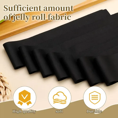 Miniatura 5 de Jelly Rolls de 40 piezas, tiras de tela para acolchar, tela para patchwork, tela de algodón acolchado, patchwork para manualidades