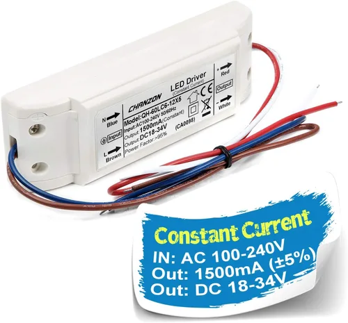 Miniatura 7 de Controlador LED Chanzon 300 mA (salida de corriente constante) 3 V-20 V (entrada 100-240 V CA-CC) (1-6) x1 W 1 W 2 W 3 W 4 W 5 W 6 W fuente