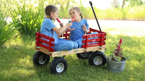 Miniatura 5 de Carreta Deportiva Berlin Flyer - Modelo F410 - Fabricada por Amish en Ohio, EE. UU. - Neumáticos antipinchazos de 10 pulgadas (Azul)