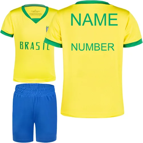 Miniatura 79 de Cnins Camisetas de entrenamiento de fútbol para niños de 2 a 14 años, trajes de práctica para niños y niñas con colores del equipo nacional