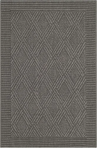 SAFAVIEH Palm Beach Collection - Alfombra decorativa de 2 x 3 pies, diseño de ceniza, sisal y yute, ideal para zonas de alto tráfico en entrada,