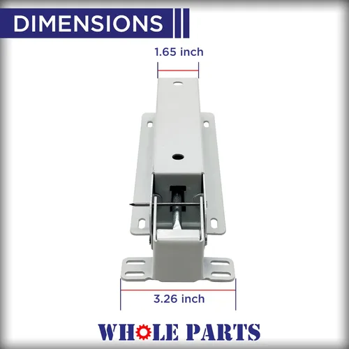 Miniatura 2 de Parte de ensamblaje de bisagra para puerta de congelador Whole Parts mejorada #297321900 - Reemplazo y compatible con Gibson, JC Penney, Kelvinator