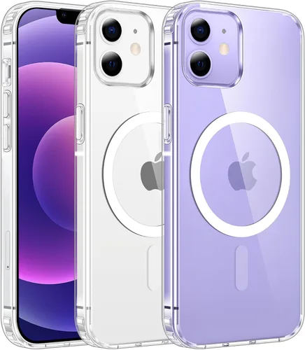 Miniatura 797 de FNTCASE Funda para iPhone 13 Pro-Max: Fundas magnéticas transparentes compatibles con Magsafe Slim anti amarillamiento protección contra caídas