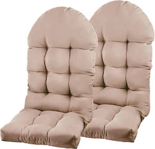 Miniatura 36 de Cojín para silla Adirondack, cojín para silla mecedora 44x19.4x4 pulgadas, cojines de respaldo alto para patio de arriba y abajo con lazos