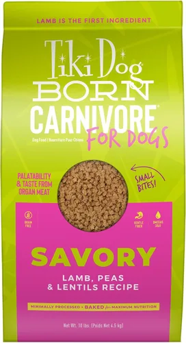 Miniatura 11 de Tiki Dog Born Carnivore Dog - Comida seca para perros - croquetas horneadas - Cordero - Bolsa de 3.5 libras