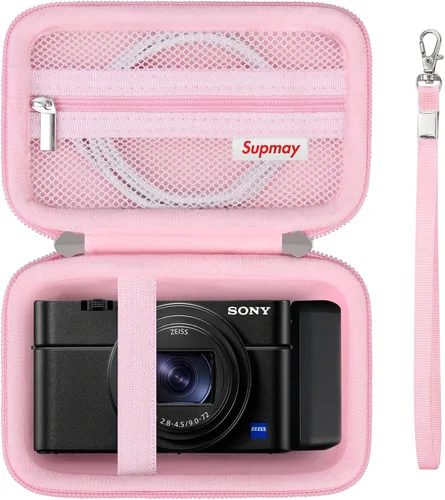 Miniatura 13 de Funda de transporte para cámara compacta Sony RX100 VII/ RX100 VI/ RX100 V/ RX100 IV/ RX100 III Premium Compact Camera, bolsa de viaje con bolsillo