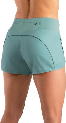 Miniatura 4 de Pantalones cortos ligeros para correr con forro de malla WOD de 3 pulgadas para mujer con bolsillo para teléfono, 0