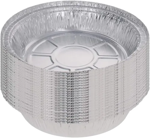 Miniatura 17 de Othmro Recipientes de alimentos de papel de aluminio de 3.2 x 1.5 pulgadas (DiaxH), bandejas desechables para llevar, 100 sartenes redondas de papel