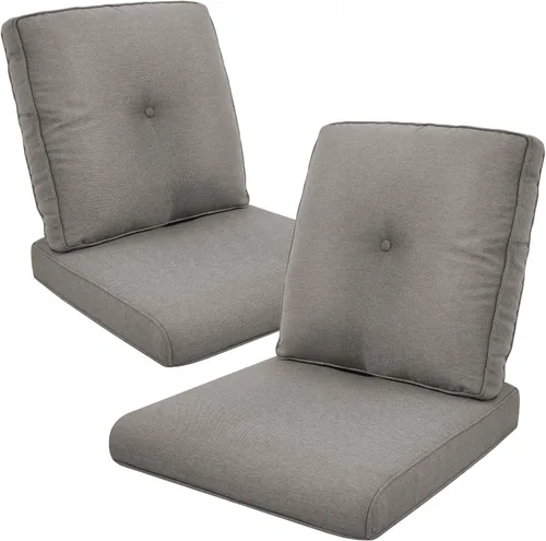 Miniatura 101 de Rilyson Cojines de patio para muebles de exterior, 22 x 24 pulgadas, respaldo alto y asiento profundo, cojín de exterior para sillas de patio, sofá