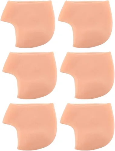 Healifty 3 pares de calcetines de talón de gel hidratantes de silicona agrietados calcetines de talón para hombres mujeres piel seca dura agrietada
