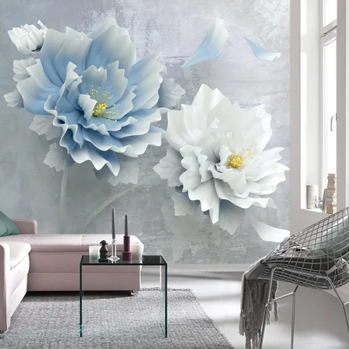 Miniatura 20 de Papel tapiz grande con escenas de playa, murales de pared con ondas oscuras para baño, sala de estar, dormitorio (no es de pelar y pegar)