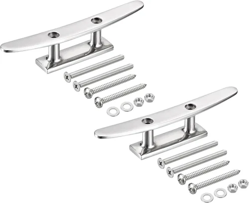 Miniatura 9 de uxcell Boat Cleat Open Base, 316 Stainless Steel Dock Cleat for Kayak Boat