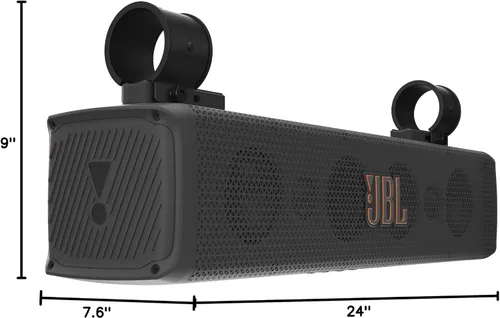 Miniatura 8 de JBL RallyBar S - Barra de sonido universal Bluetooth de 21" para vehículos exteriores con amplificador RMS de 150W integrado, IP66 resistente al