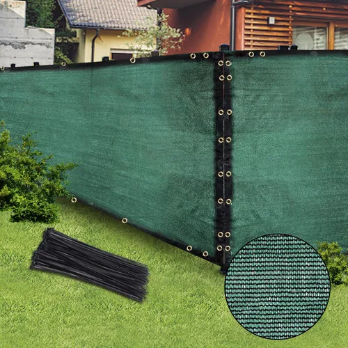 Miniatura 9 de Malla de Privacidad para Exteriores Negra de 6 Pies x 50 Pies, Cerca y Red de Sombra con Cubierta, Ideal para Jardín y Patio Trasero - Mejora