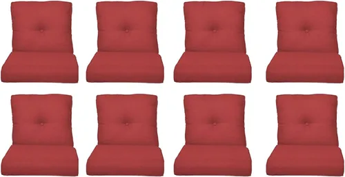 Miniatura 88 de Rilyson Cojines de patio para muebles de exterior, 22 x 24 pulgadas, respaldo alto y asiento profundo, cojín de exterior para sillas de patio, sofá