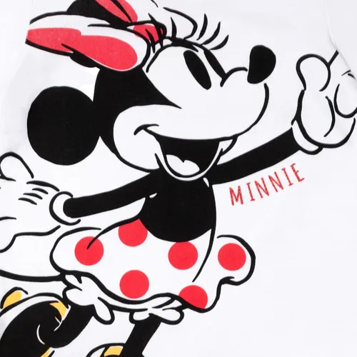 Miniatura 7 de Disney Minnie Mouse - Conjunto de camiseta y leggings acolchados con cremallera y chaleco de 3 piezas para bebés y niños grandes