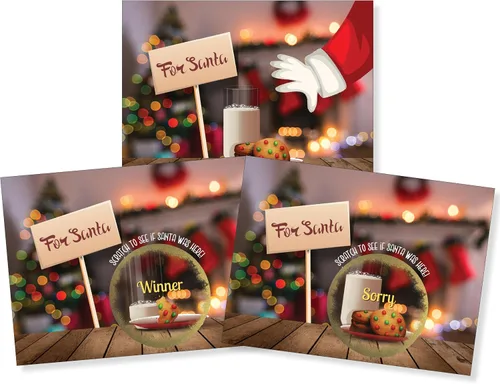 Miniatura 15 de My Scratch Offs Paquete de 26 tarjetas de juego para rascar, 3 x 4 pulgadas, divertidos recuerdos de fiesta de Navidad para adultos, familias