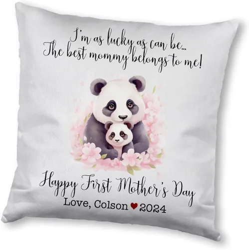 Miniatura 17 de Generic Panda, funda de almohada personalizada para el primer día de la madre, funda de almohada personalizada para el día de la madre, regalo