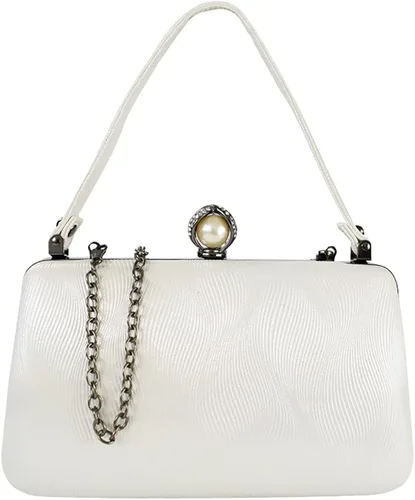 Bolsa de noche para mujer con asa superior formal para graduación cóctel fiesta boda novia bolso de mano con cadena cruzada