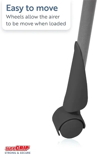 Miniatura 6 de Minky Homecare Premium SureGrip - Escurridor de ropa para interiores y exteriores, peldaños antideslizantes ligeramente texturizados, 82 pies