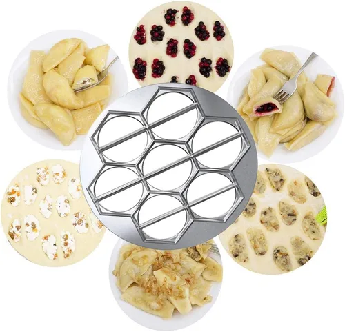 Miniatura 7 de Fabricante de Ravioli y Empanada – Prensa de Molde de 14 Ranuras de Alta Resistencia para Dumplings Caseros, Pierogi, Pasteles, Samosas, Empanadas