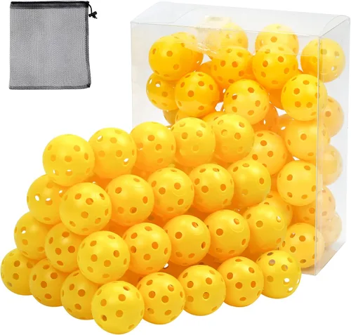 Miniatura 10 de Pelotas de golf de plástico para práctica de vuelo limitado, pelota de entrenamiento de golf hueca para práctica de swing, pelotas de golf