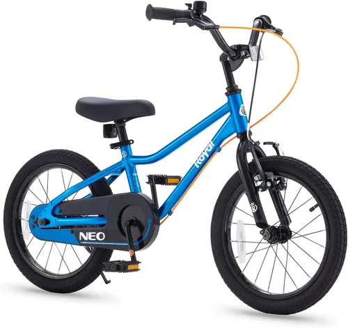 RoyalBaby Bicicleta para niños, aluminio ligero de 16 y 18 pulgadas para niños y niñas de 4 a 9 años, múltiples colores