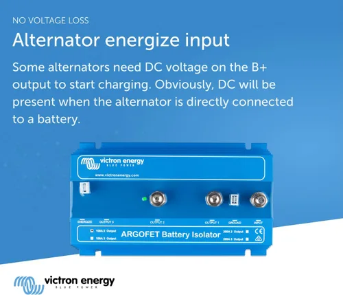 Miniatura 4 de Victron Energy Argofet Aisladores de Batería 100-2AC (2 Baterías 100 Amperio)