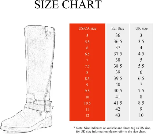 Miniatura 3 de DREAM PAIRS Botas de equitación hasta la rodilla para mujer de pantorrilla ancha