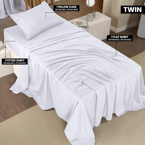 Miniatura 301 de Utopia Bedding Juego de sábanas Queen – Sábanas de 4 piezas para cama tamaño Queen, microfibra suave y transpirable, incluye 1 sábana bajera, 1 Gris
